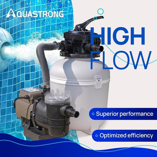 AQUASTRONG SANF330 - Sand Filter Pump For Above Ground Pool with Timer 13” - Bild 7 von 7