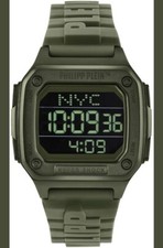 PHILIPP PLEIN Hyper hock Silicone Strap Square Watch, 44mm Green