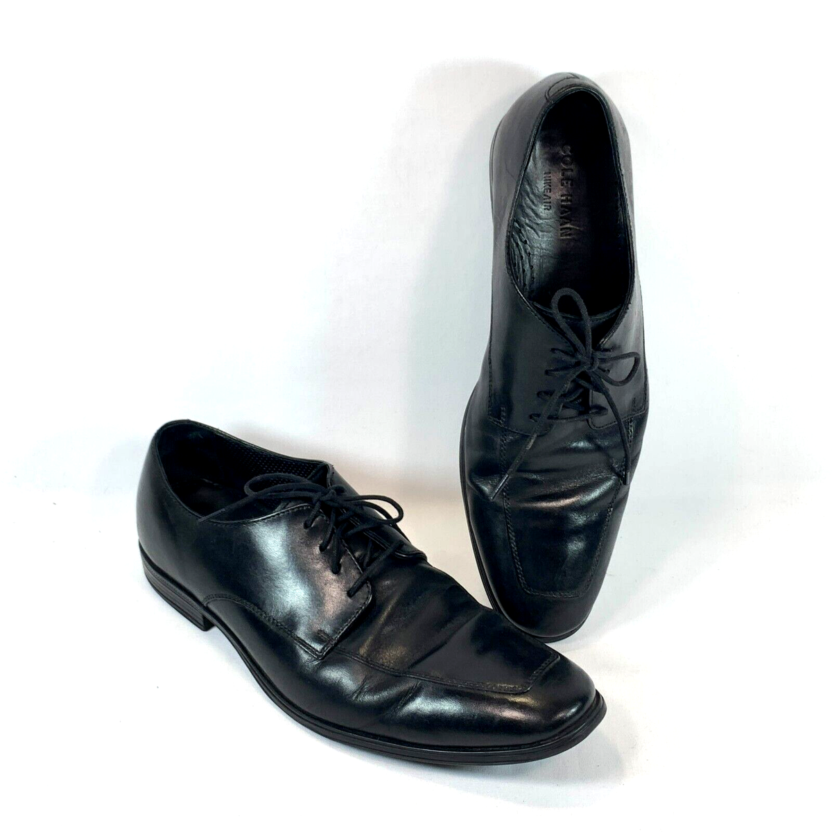 Cole Haan Lenox Hill Split Toe Oxford Black Mens Shoes Size 10 M Cole Haan Dress Shoes Black Leather Oxford Lenox Hill Split  main image 2