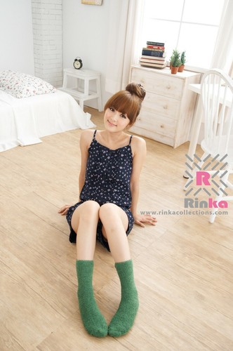 Ultra Plush Solid Cozy Socks- Mint Green - Picture 8 of 8