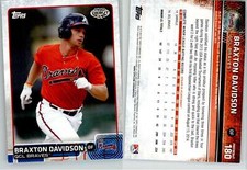 Braxton Davidson 2015 Topps Pro Debut #180 GCL Braves