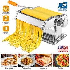 Stainless Steel Fresh Pasta Maker Roller Machine for Spaghetti Noodle Fettuccine
