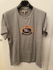 Burberry Embroidered T-Shirt Gray XXL