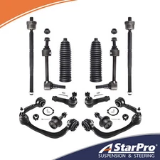 4WD Front Upper Control Arm Ball Joint Sway Bar Tie Rod w/Boots For Ford F-150