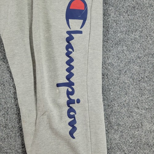 Champion Sweatpants Girl's XL Gray Jogger Logo Spell Out Tapered Stretch Youth - Picture 5 of 15