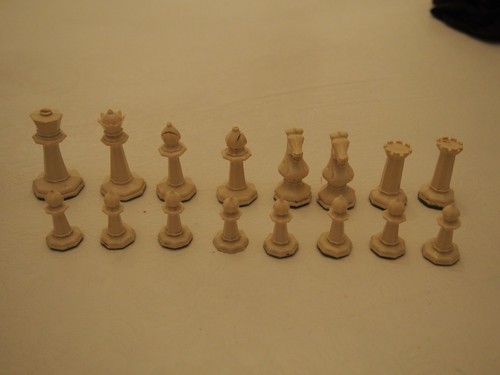 Vintage Drueke Chess Set king 2" pawn 1 1/8" weighted see description - Picture 3 of 6