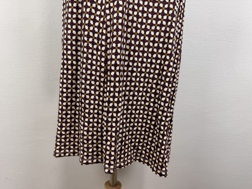 Weekend Max Mara Multicolor Polka Dot Long Sleeve Half Buttons Evening Dress XL - Imagen 15 de 21