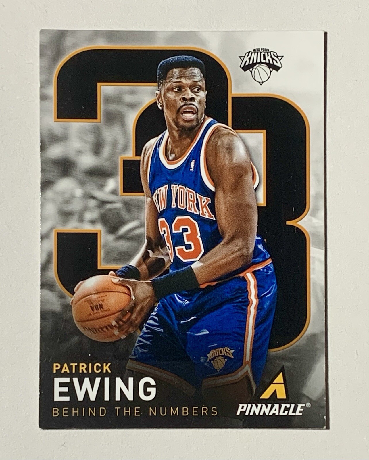 2013-14 Panini Pinnacle Patrick Ewing Behind The Numbers #16 New York Knicks