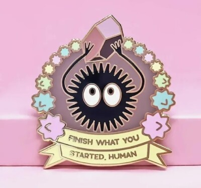 #ad ❤SOOT SPRITE SPIRITED AWAY quot;FINISH WHAT YOU STARTED HUMAN quot; I❤Studio Ghibli $5.99