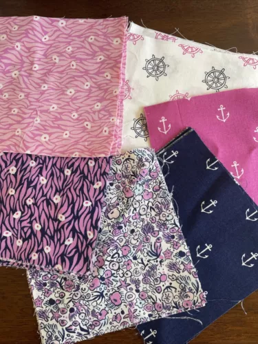 Sarah Jane Studios Out To Sea Fabric 5” Square Cuts 26 In Total