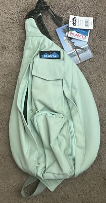 KAVU Rope  Canvas mint Green Sling Bag Crossbody Backpack KAVU Mini Rope Bag Cotton Crossbody Sling ​ - Mint - Walmart.com main image 3