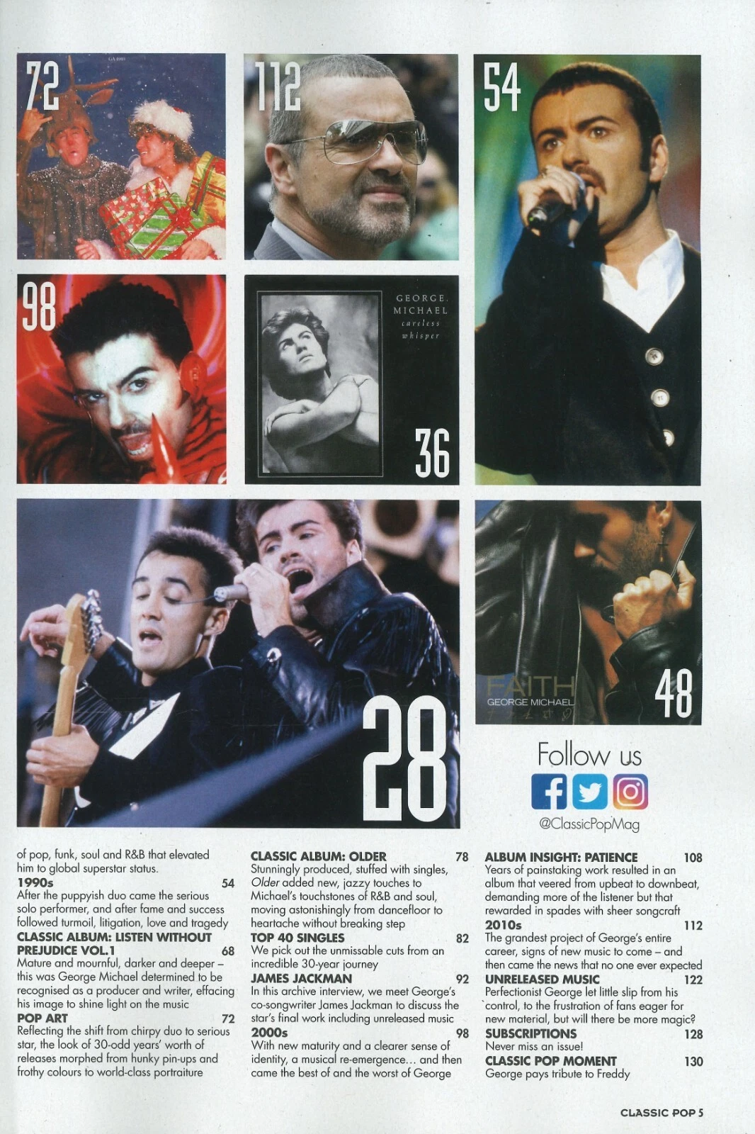 UK Classic Pop Magazine: Cover #1, George Michael Special
