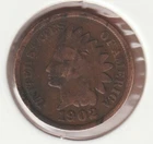 US Rare Old West 1902 Indian Head Penny Coin American Collection Shield Cent USA