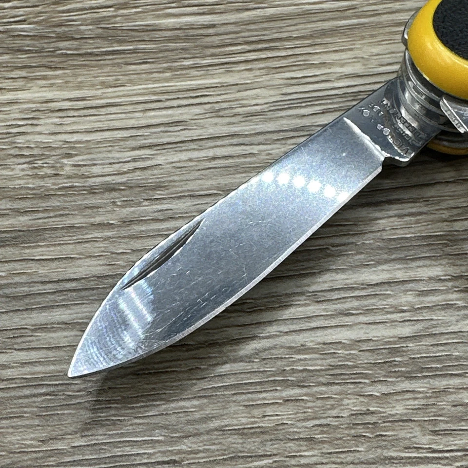 Victorinox Delemont Swiss Army Evogrip 18 Evolution Amarillo HOJA DE BLOQUEO V231 Foto 3 de 4