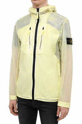 Stone Island Lucido-TC Packable Hooded Jacket Lemon Size L