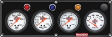 Quickcar Racing Products 4 Gauge Panel Opwtotvt Black 61-6727