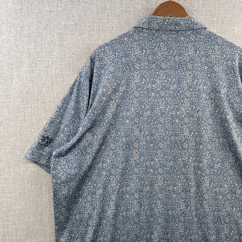 Peter Millar Austin Country Club Summer Comfort Polo Shirt 2XL Blue Floral Golf - Picture 14 of 17