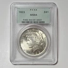 1922 Peace Dollar PCGS MS64 generation 3.1 Old Green Holder (OGH)