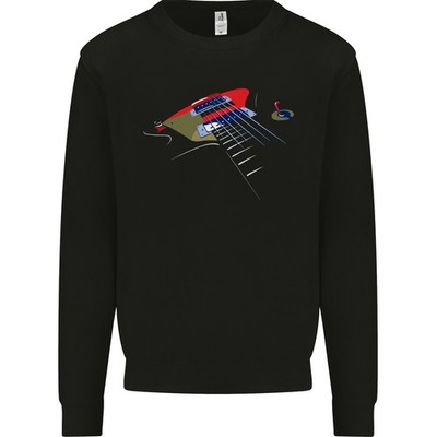 Gitarre Perspektive Gitarrist Bass Elektrisch Kinder Sweatshirt Pullover