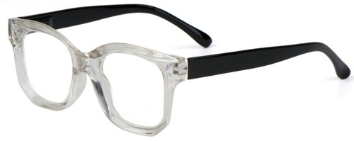 Broad Framed Reading Glasses Thick Oversized Unisex Retro Spring Hinges DX84 - Picture 3 of 24
