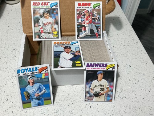 2026 Topps Heritage Complete Base Sets-NO SP’s- Anthony, Stewart, Cags, Miz RC’s