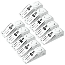 10Pcs Security Door Stop Alarm 120DB Hotel Home Portable Security Safety Tools