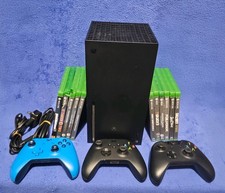 Microsoft Xbox Series X 1TB Console Bundle 3 Controllers 11 Games Black Tested