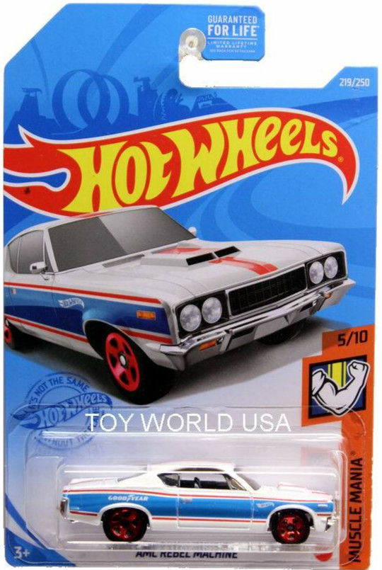 2021 Hot Wheels #219 Muscle Mania AMC Rebel Machine white