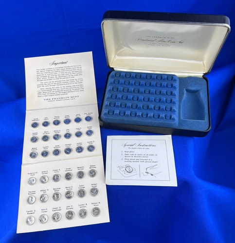 Franklin Mint 1st Edition 36pc Sterling Silver Presidential Mini Coin Set