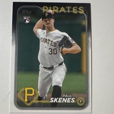 2024 Topps Update Series Paul Skenes US100 Rookie Base White Uniform Pirates