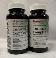 Walgreens Turmeric Complex 500mg Bioperine Heart Health 2 Bottles 5/27 *W6