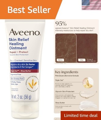 Allergy-Tested Travel Ointment, 2 oz - Triple Oat & Shea for Ultimate Hydration