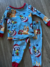 Bluey  Bingo Christmas 2-Piece Cotton Jersey Long Sleeve Pajama Set 2T
