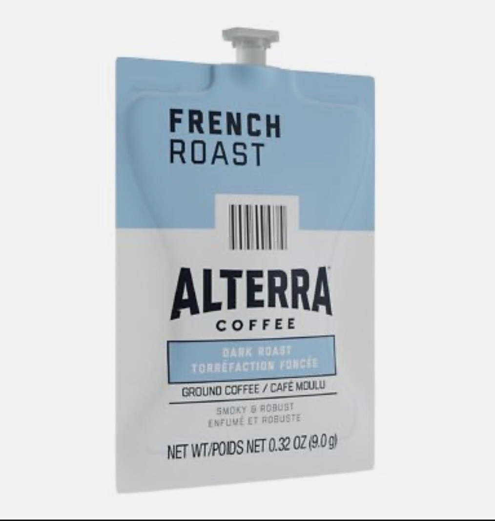 Flavia Alterra French Roast Coffee Packs, 0.25 oz, 100-Pack