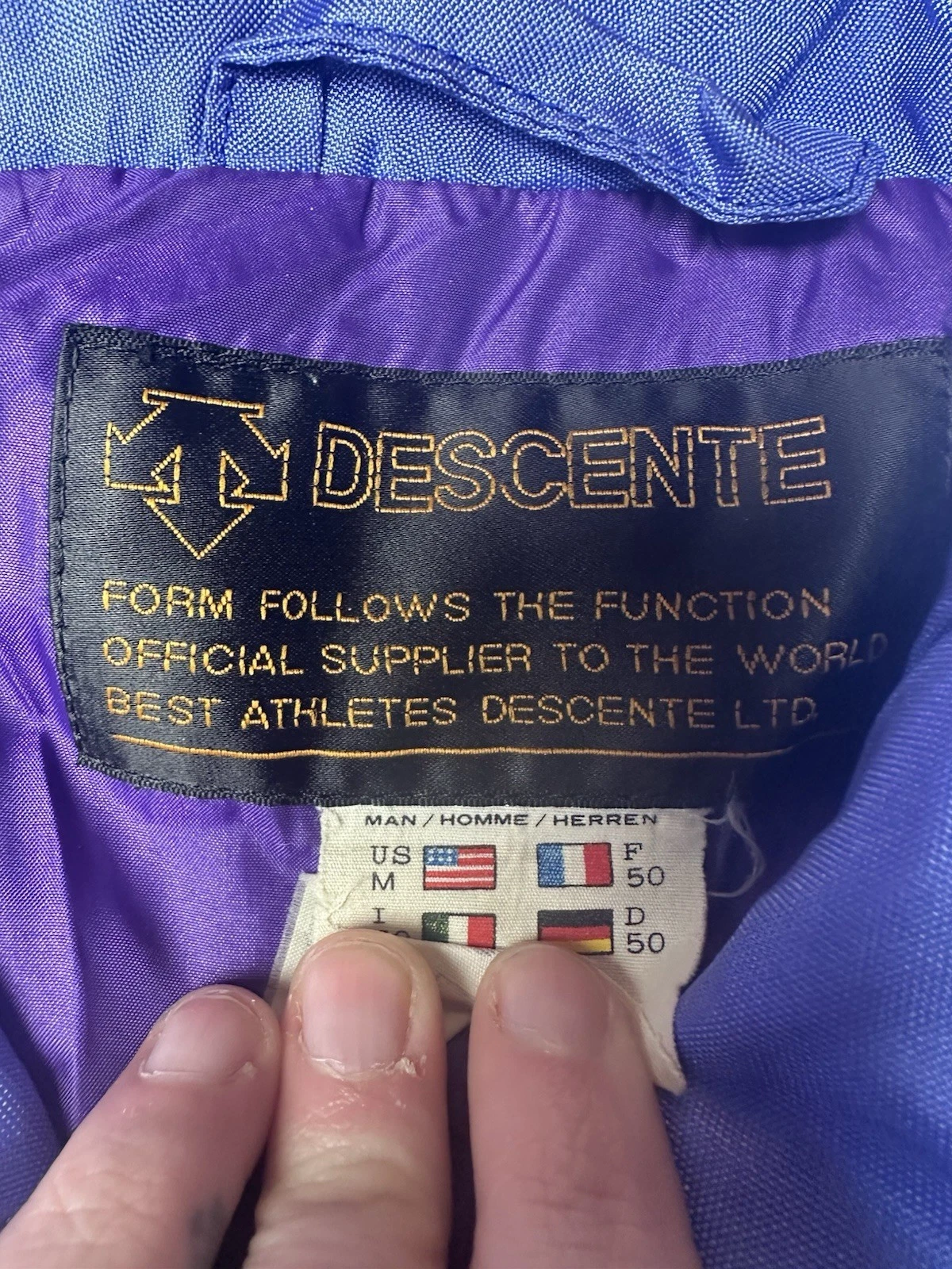 descente colorblock winter ski puffer 90s 80s jacket