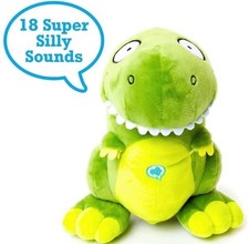 Silly Sounds Plush Talking Dinosaur T-Rex Burps Farts Roars 10" Interactive