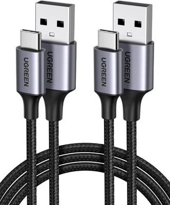 UGREEN USB C Kabel 2 Stück USB auf USB C Kabel Nylon Geflochten USB C Ladekabel