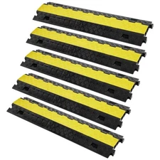 5PCS Cable Protector Ramp 2Channel Load TPU Wire Cable Cover Ramp 22000lbs