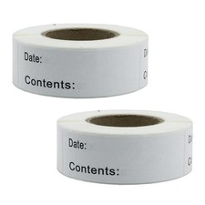 2 Rolls of 250 Pieces Freezer Refrigerator Storage Labels