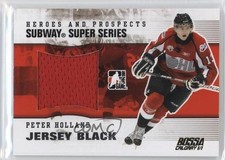 2009 ITG Heroes and Prospects Jersey Black Bossa Calgary 1/1 Peter Holland 2a8