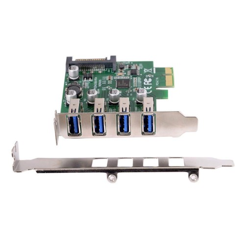 CY Low Profile 4 Ports PCI-E vers USB 3.0 HUB adaptateur de carte d'extension... - Afbeelding 7 van 9