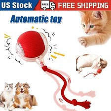 Automatic Rolling Ball Smart Cat Dog Toy Electric Pet Self-moving Kitten Game US