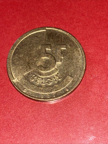 1986 Belgia 5 franków - piękna moneta - #A-075 - Zdjęcie 1 z 2