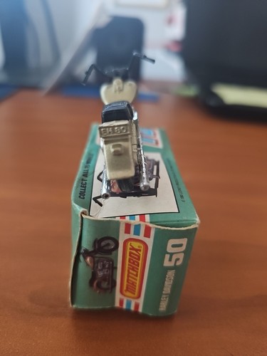 Matchbox #50 Harley Davidson. Gold Body, With Original Box. 1980 - Picture 15 of 15
