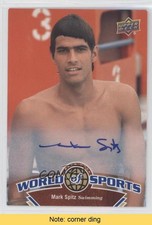 2010 Upper Deck World of Sports Auto Mark Spitz #203 Auto READ 0af