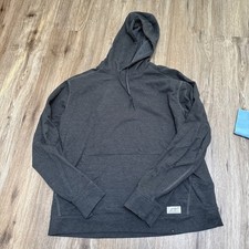 Eddie Bauer Mens Everyday Fleece Pullover Hoodie Ultrasoft GRAY LARGE Sweatshirt