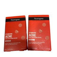 2 PACK Neutrogena Stubborn Acne Blemish Patches Hydrocolloid 24 Ct Each NEW