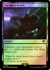 MTG FOIL The Black Breath  - The Lord of the Rings #078