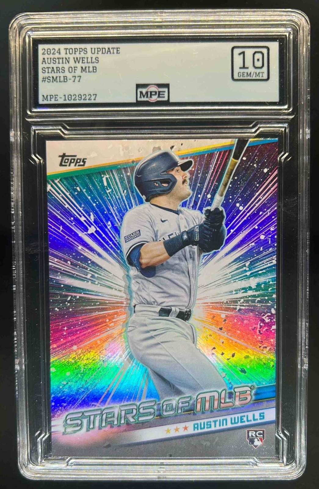 2024 Topps Update Austin Wells Stars of MLB RC Rookie #SMLB-77 Yankees MPE 10