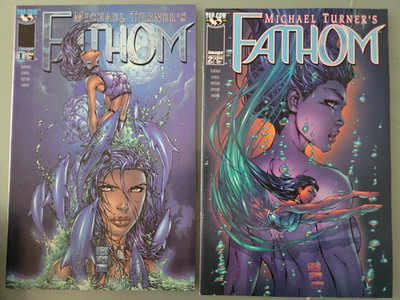 MICHAEL TURNER'S FATHOM #1-14 (1998) IMAGE TOPCOW COMICS FULL COMPLETE SERIES!